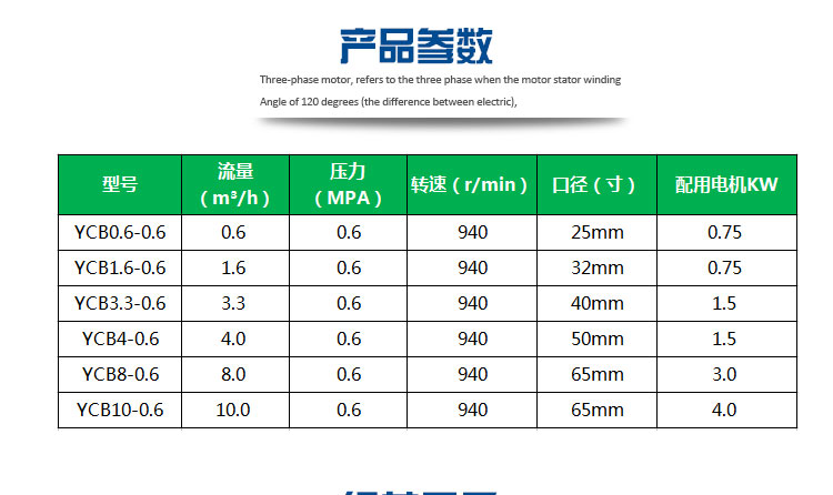YCB圓弧齒輪泵 YCB圓弧齒輪泵
