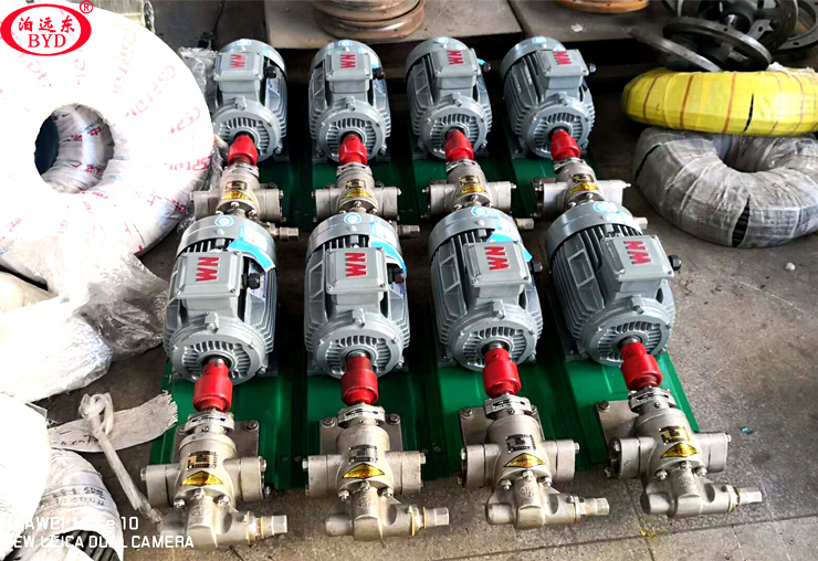 真給力！韶關用戶定制的KCB-83.3不銹鋼齒輪泵準時到達用戶廠里